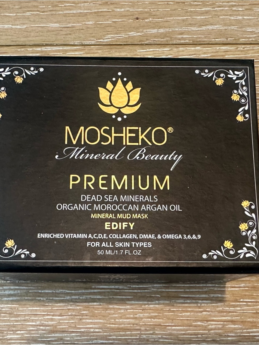 Premium Dead Sea Mineral Mud Mask - Black & Gold